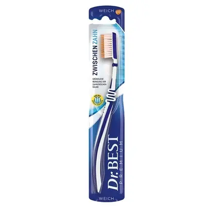 Livrare expres Periuță interdentară, Dr.Best, Soft, alb-albastru
