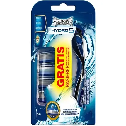Aparat de ras, Wilkinson Sword, Hydro 5, negru-albastru Reducere specială