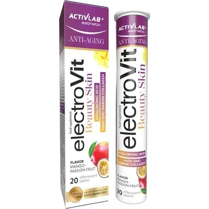 Reducere specială Tablete efervescente Activlab ElectroVit Beauty Skin, mango-fructul pasiunii, 20 buc