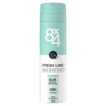 Deodorant 8x4 Fresh Lime, citric, 150ml Ultima șansă