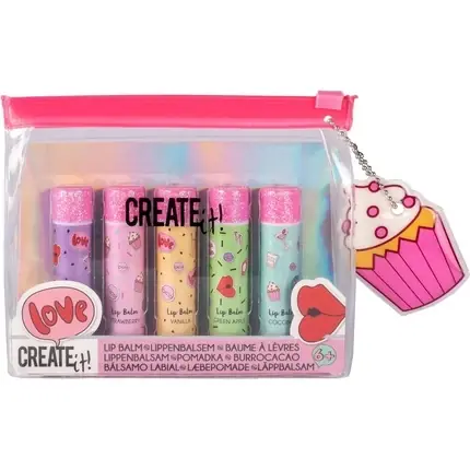 Balsam de buze, Create It!, multicolor, set 5 buc Reducere specială