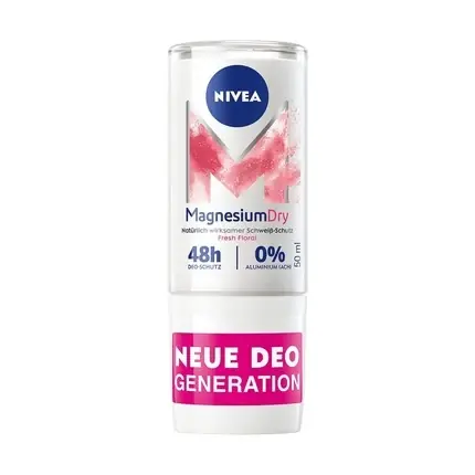 Deodorant roll-on, Nivea, Magnesium Dry, 50ml, floral Plată sigură