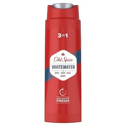 Gel de Duș Old Spice Whitewater 3-in-1, 400ml, roșu Nu rata