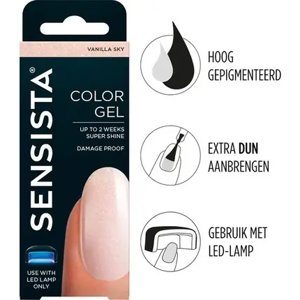 Gel Polish, Sensista, Vanilla Sky, bej Chilipir