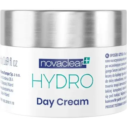 Cremă de zi, Novaclear, Hydro, acid hialuronic, 50ml Livrare rapidă