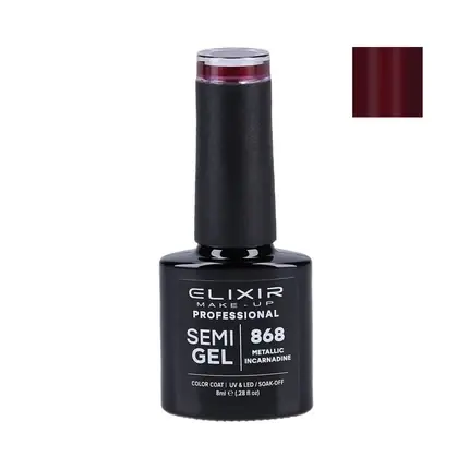 Ojă Semipermanentă, Elixir, 868, metalic incarnadin Cumpără acum