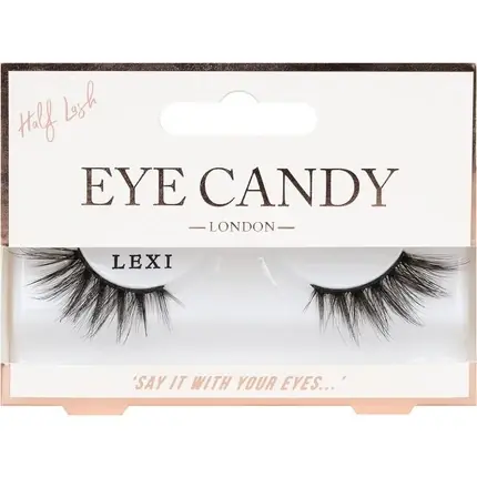 Ofertă Gene False Invogue, Eye Candy, Half Lash Lexi, negru