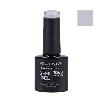 Nu rata Lac de unghii, Elixir, Semi Gel, Thunder, 8 ml