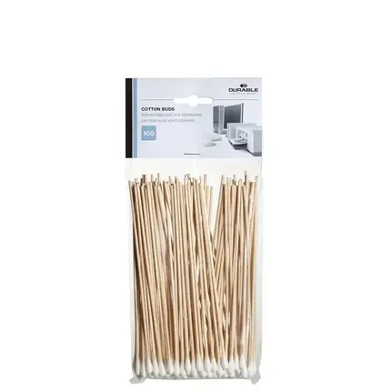 Plată sigură Bețișoare de urechi, Durable, 100 bucăți, lemn