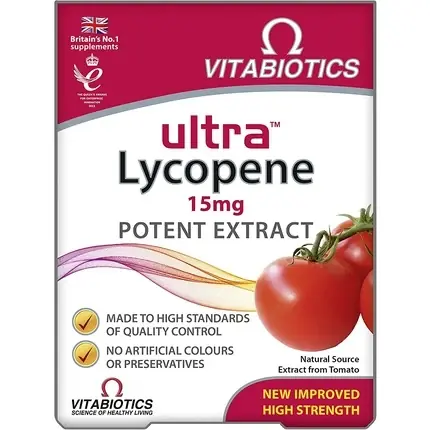 Preț redus Supliment Vitabiotics Ultra Lycopene 15mg 30 tablete