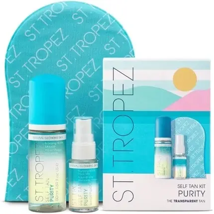 Kit Autobronzant Corp St.Tropez Purity, Albastru, 3 piese Discount