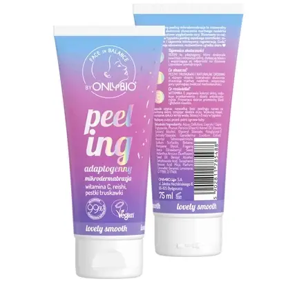 Reducere de preț Peeling facial, Onlybio, adaptogen, mov, 75 ml