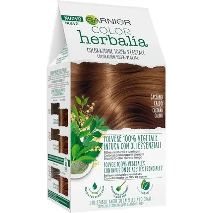 Ultima șansă Vopsea păr, Garnier Herbalia, castaniu cald, vegetal