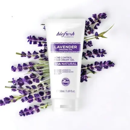 Disponibil imediat Gel cremă acnee, Biofresh, Via Natural, lavandă