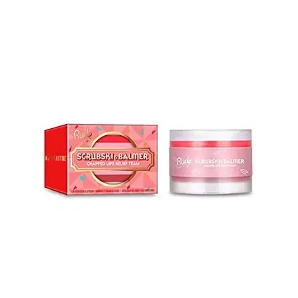 Exfoliant și Balsam Buze, Rude, Scrubski & Balmer, piersică, 38g Discount