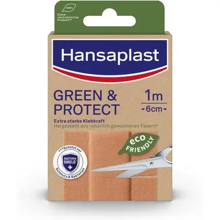 Plasturi Hansaplast Green & Protect, maro, 1m Chilipir