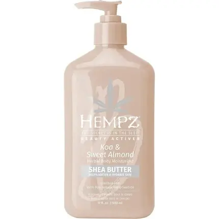 Loțiune de Corp, Hempz, Koa și Migdale Dulci, Bej Premium