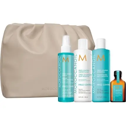 Set Îngrijire Păr, Moroccanoil, anti-frizz, bej Retur ușor