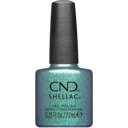 Ultima șansă Lac de unghii gel, CND, Shellac, turcoaz sclipitor