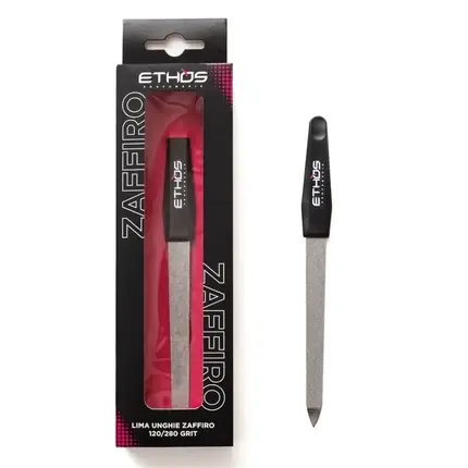 Pilă unghii, Zaffiro, 120/280 Grit, negru Discount