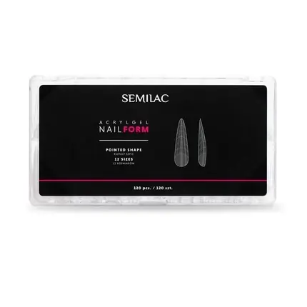 Forme unghii acrilgel Semilac Pointed 120 buc, transparent Cumpără acum