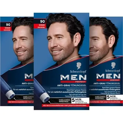 Vopsea de păr, Schwarzkopf, Men Perfect, gel negru 80ml Cumpără acum