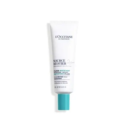 Chilipir Fluid matifiant L‘Occitane Source Reotier, acid hialuronic, 45g