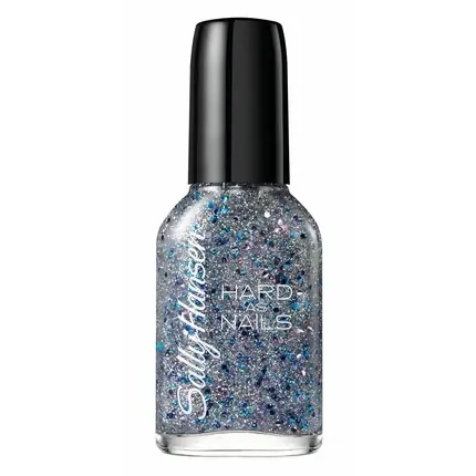 Chilipir Lac de unghii, Sally Hansen, Hard As Nails, sclipici albastru-argintiu