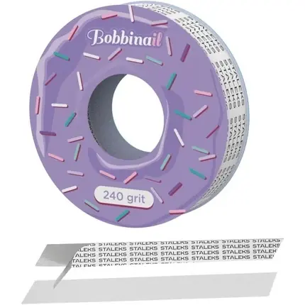 Preț promoțional Pilă Unghii Staleks, Bobbinail, Mov, 240 grit