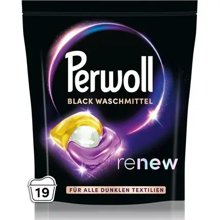 Cumpărături sigure Detergent rufe, Perwoll, Renew Caps, negru