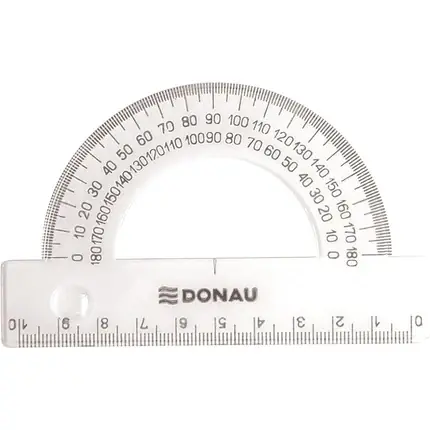 Ofertă exclusivă Raportor, Donau, 10cm, transparent
