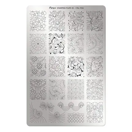Reduceri Placă Stamping Moyra, model I Fill You, metal argint