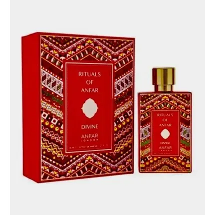 Premium Parfum Extrait Anfar Rituals Divine Femei, Roșu, 80 ml