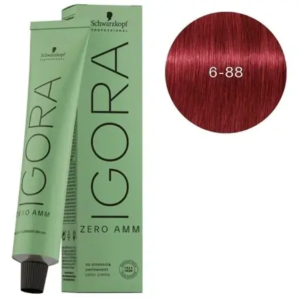 Vopsea de păr, Schwarzkopf Igora Zero Amm, Roșu Închis Intens, 60 ml Livrare rapidă