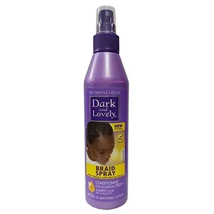 Spray Conditioner Dark & Lovely, Braid Spray Conditioning cu Ulei de Cais, Culoare mov Ofertă exclusivă