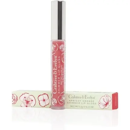 Gloss buze Crabtree & Evelyn Apricot Orange, 18 ml, design floral Bestseller