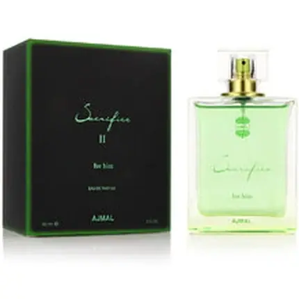Eau de Parfum Ajmal Sacrifice For Him II, capacitate 30 ml, culoare verde Ultima șansă