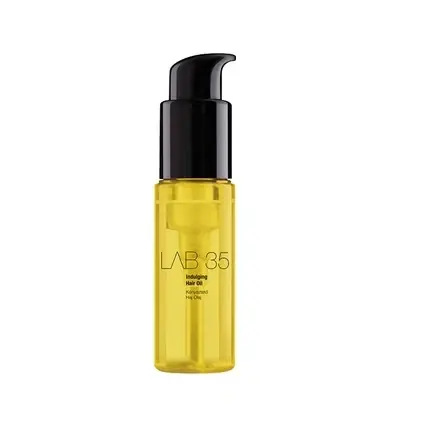 Disponibil imediat Ulei de păr Lab 35 Indulging Nourishing Hair Oil, sticlă galbenă, pompă neagră