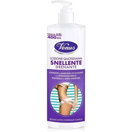 Reducere specială Loțiune Slăbire și Drenaj Limfatic, Venus, Daily Slimming and Draining Lotion, 400ml, alb