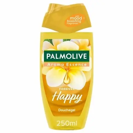 Nu rata Gel de duș Palmolive Aroma Essence Forever Happy, 250 ml, galben