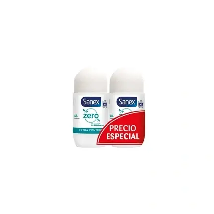 Ofertă Deodorant Sanex Zero 0 Roll-on Double, 125g, alb, cu capac rotund