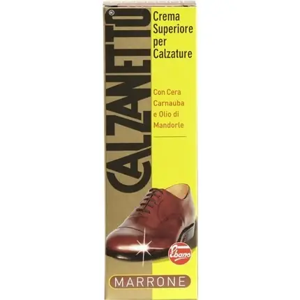 Cel mai bun preț Crema pentru pantofi Calzanetto Marrone, Ceară de Carnauba și Ulei de Măsline, 40ml