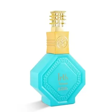Ofertă specială Parfum Irth Fairooz, Nabeel, Esență, Culoare Turcoaz, Design Hexagonal, Capacitate 100ml