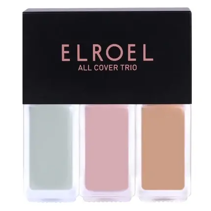 Reducere de preț Kit Mascare Concealer, Elroel, All Cover Trio, Set 3 culori, 4.5g