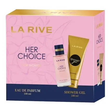 Set Parfum La Rive Her Choice, 100 ml + Gel de Duș 100 ml, roz Cumpără acum