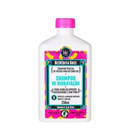 Șampon Lola Cosmetics Bemdita Ghee Hydration Banana și Aloe Vera, 250ml, Alb Disponibil imediat