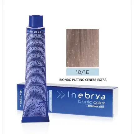 Vopsea de păr Inebrya Bionic Color Ash 10/1e Cenușie Extra, 100 ml Plată securizată