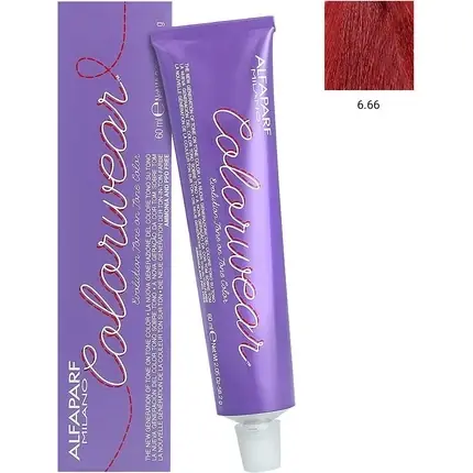 Colorant păr, Alfaparf Milano, Color Wear, nuanță 6.66 roșu intens, 60ml Ofertă
