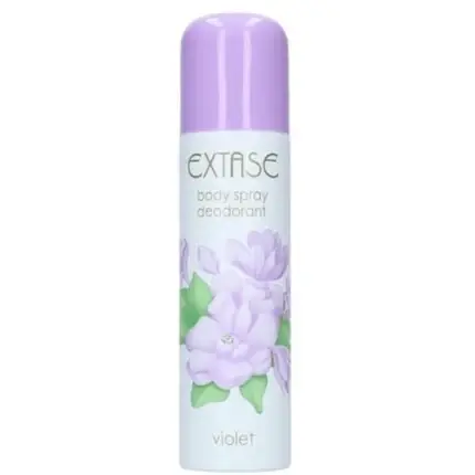 Deodorant Extase Body Spray Violet 150ml, design floral Reducere extra