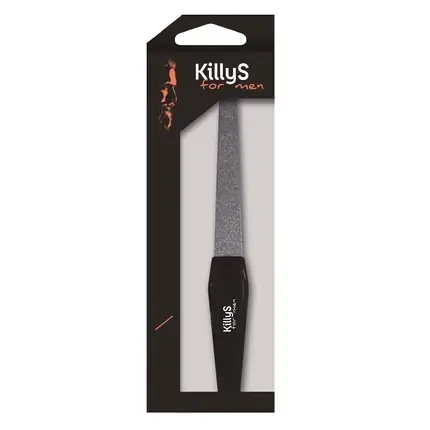 Preferatul clienților Pilă de unghii Killys For Men, metalică, negru